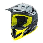 Nitro - MX700 Recoil Grey/Yellow Helmet