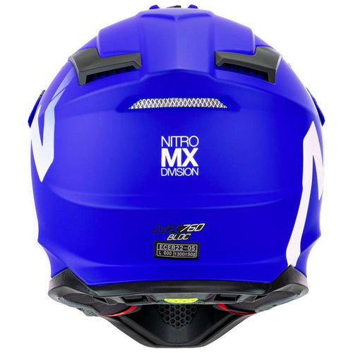 Nitro - MX760 Peak Blue Helmet