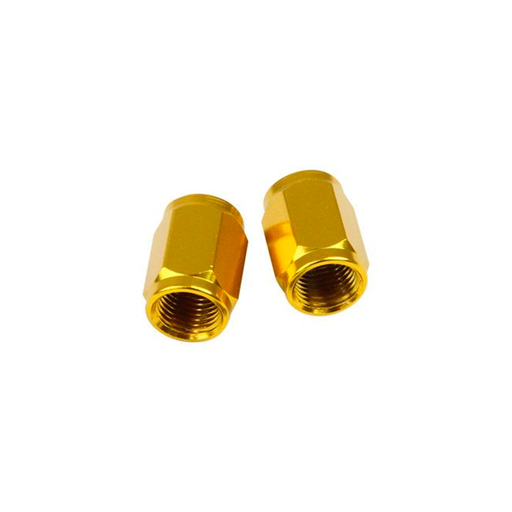 States MX - Gold Valve Cap Set