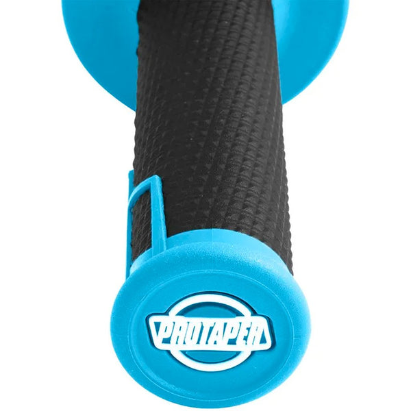 Pro Taper - Clamp On 1/2 Waffle Black/Blue Grips