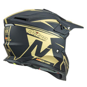 Nitro - MX760 Satin Black/Gold Helmet