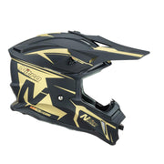 Nitro - MX760 Satin Black/Gold Helmet