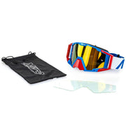 Nitro - NV-100 Iridium Red/White/Blue MX Goggle