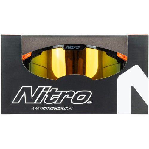 Nitro - NV-100 Iridium Black/Orange MX Goggle