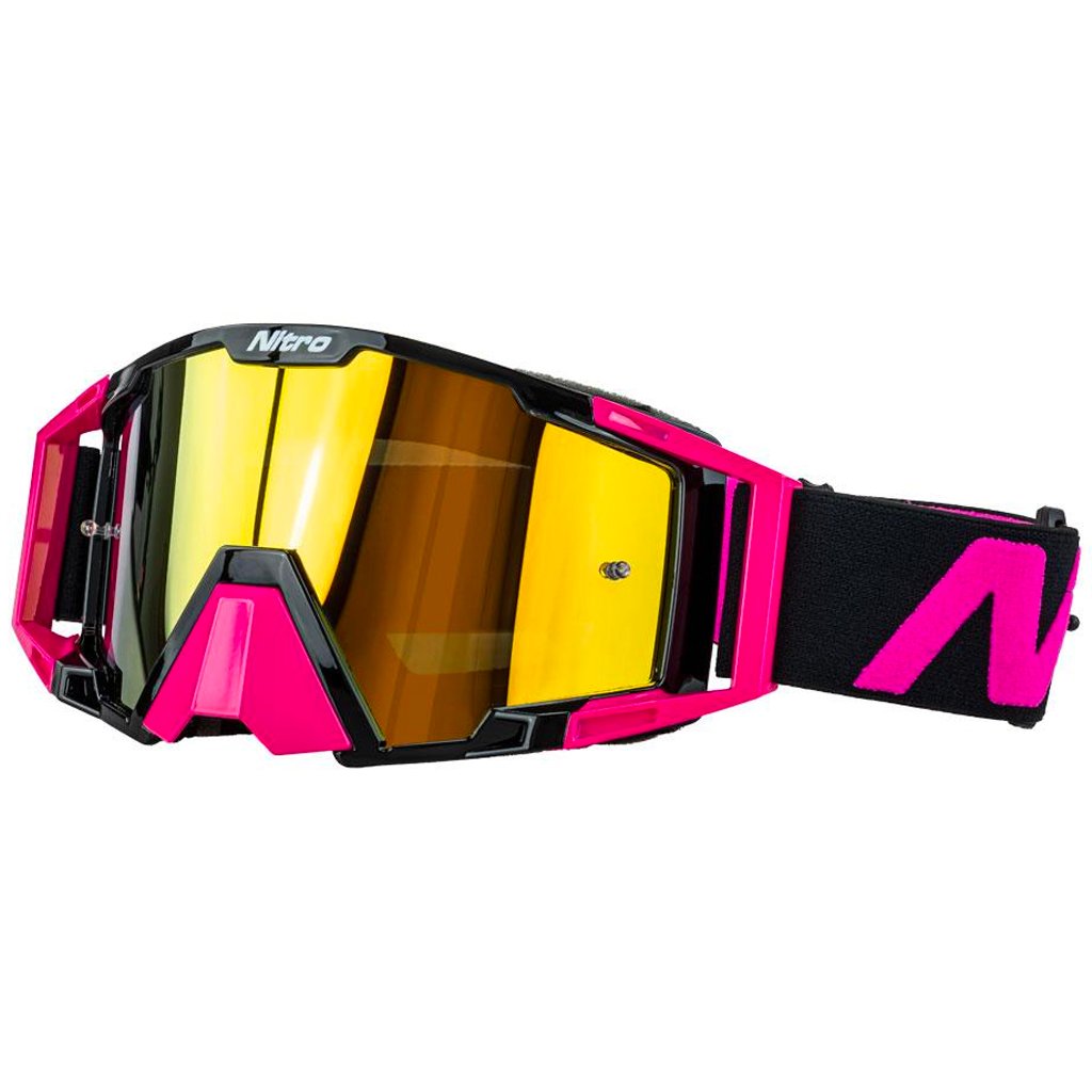 Nitro - NV-100 Iridium Black/Pink MX Goggle