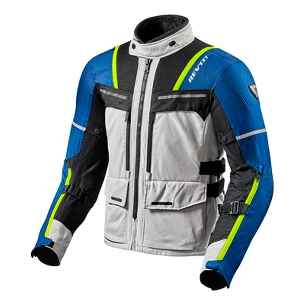 Rev-It - Off Track Silver/Blue Adventure Jacket