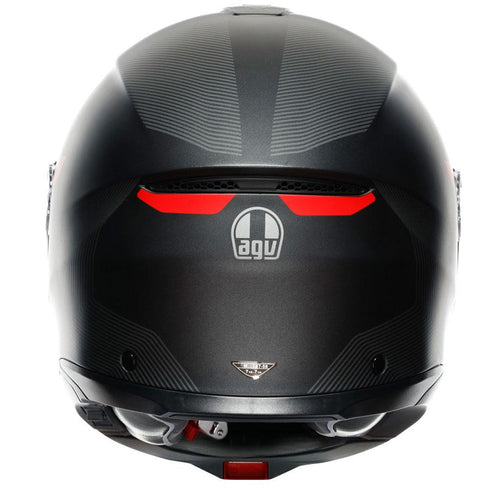 AGV - Tourmodular Grey/Red Helmet & Intercom System Combo