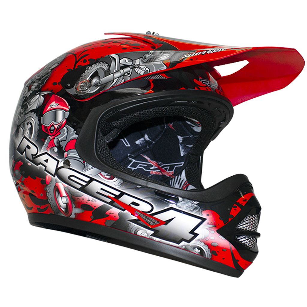RXT - Youth Racer 4 Red Helmet