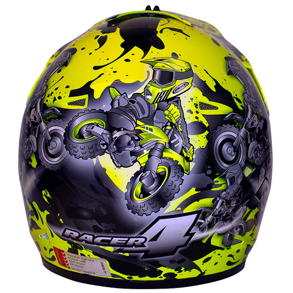 RXT - Youth Racer 4 Yellow Helmet