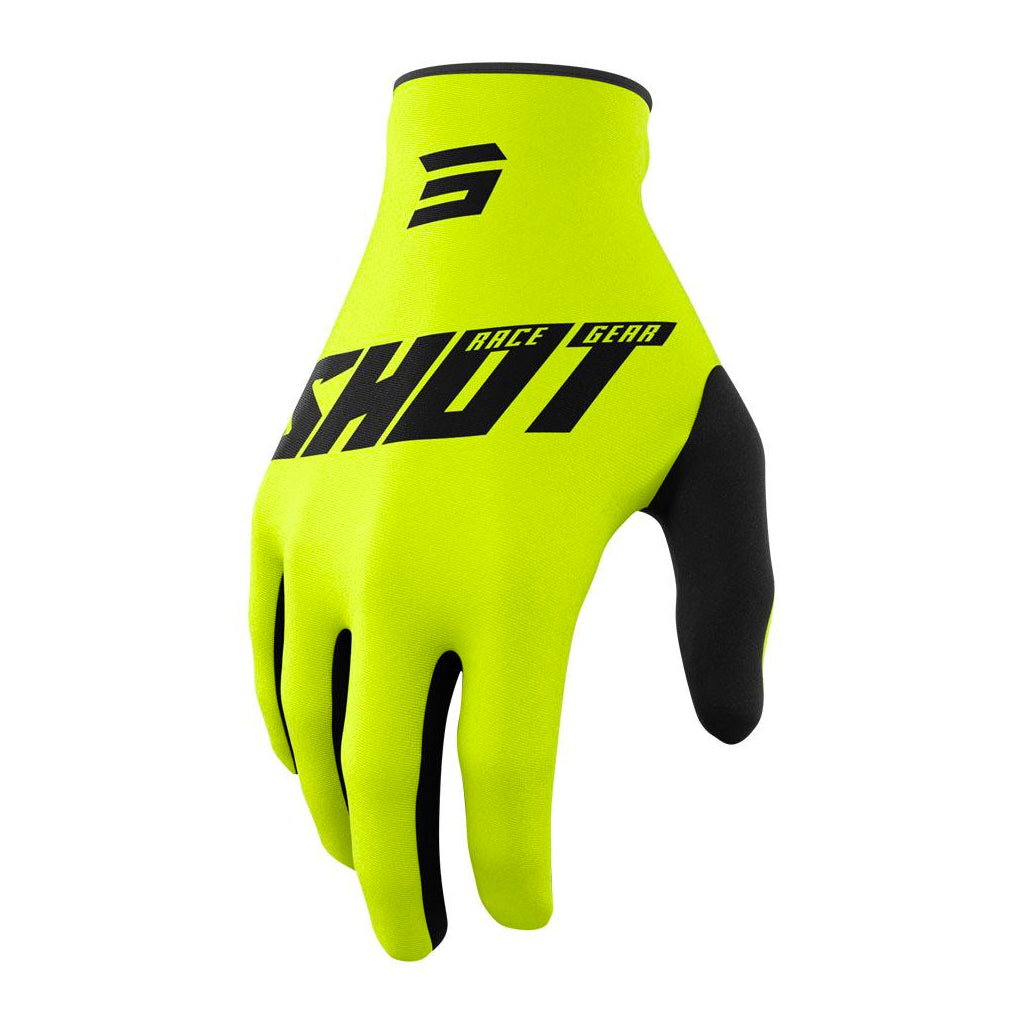 Shot - 2022 Raw Burst Black/Yellow Gloves