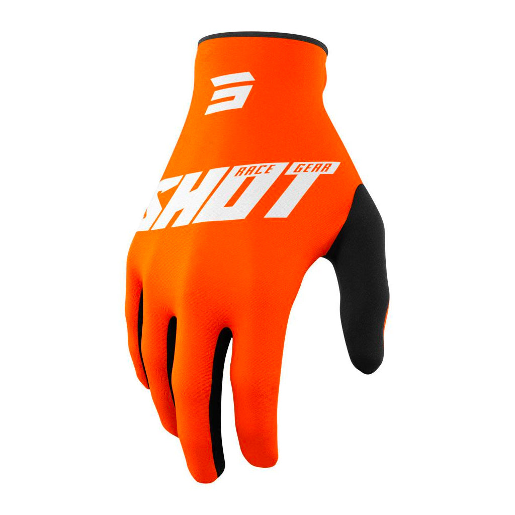 Shot - 2022 Raw Burst Black/Orange Gloves