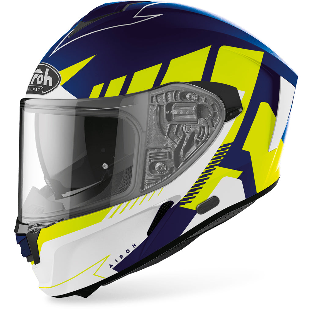 Airoh - Spark Rise Blue/Yellow Helmet