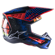 Alpinestars - 2023 SM5 Solar Flare Blue/Red Helmet