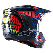 Alpinestars - 2023 SM5 Solar Flare Blue/Red Helmet