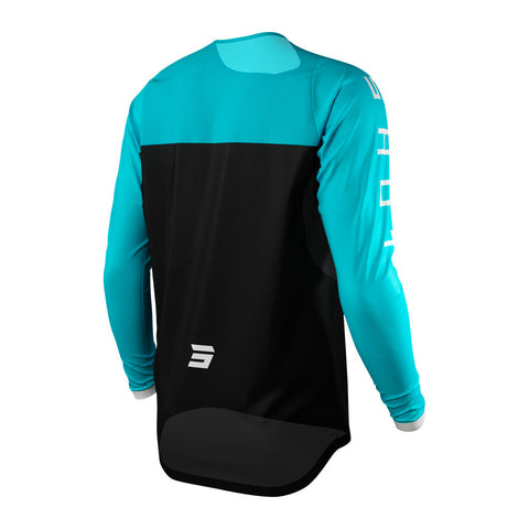 Shot - 2022 Womens Contact Shelly Black/Turquoise Jersey