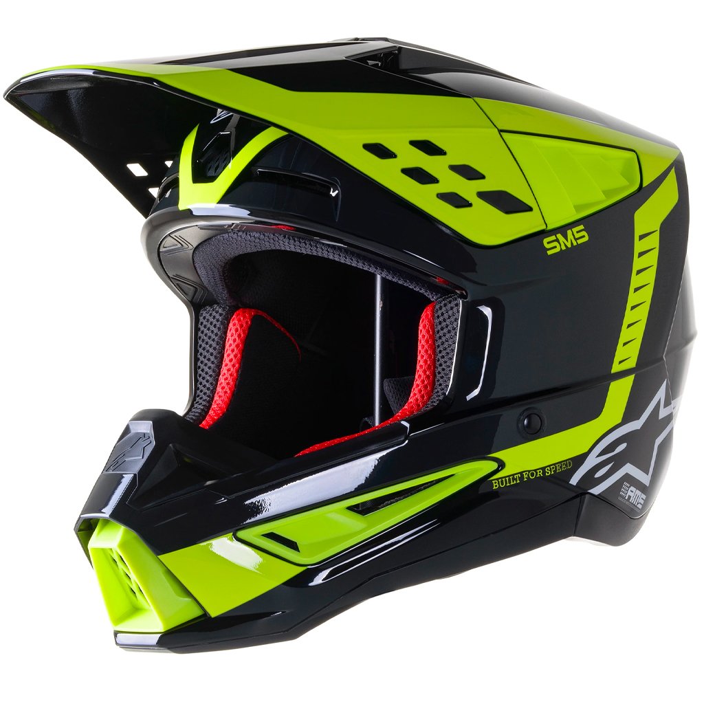 Alpinestars - 2023 SM5 Beam Black/Yellow Helmet