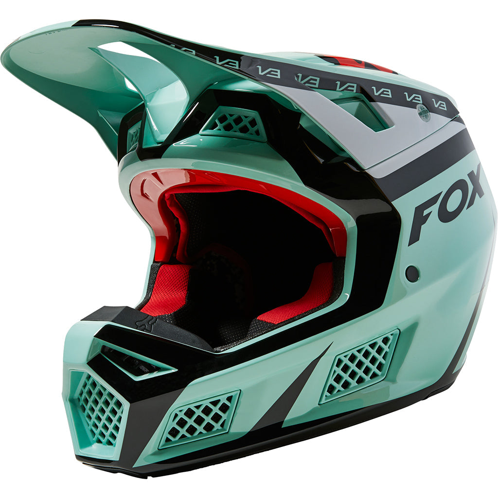 Fox - V3 RS DVIDE Teal/Black Helmet