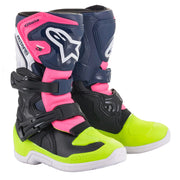 Alpinestars - Tech 3s Kids Blue/Pink/Yellow Boots