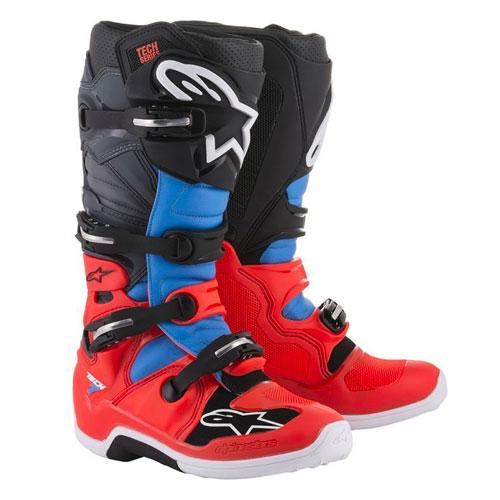 Alpinestars - Tech 7 Grey/Red/Black MX Boots