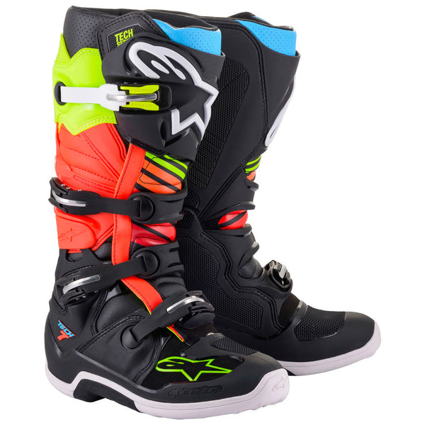Alpinestars - Tech 7 Black/Red/Yellow MX Boots