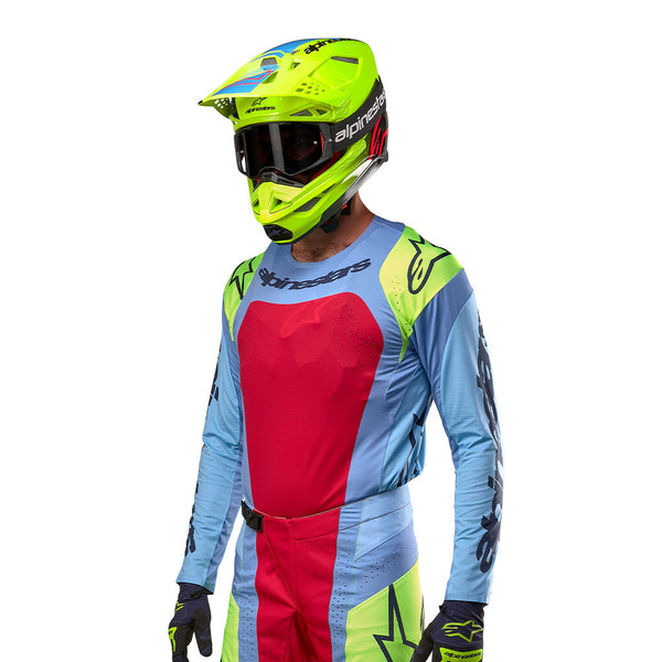 Alpinestars - 2024 Techstar Ocuri Blue/Red/Yellow MX Combo