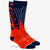 100% - Torque Comfort Blue/Orange Moto Socks