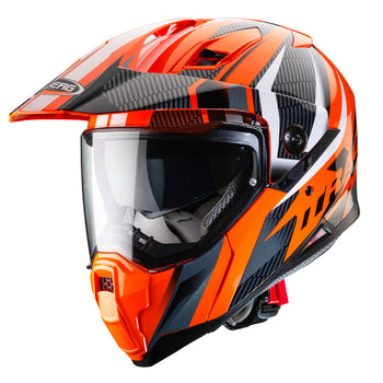 Caberg - Xtrace Adventure Orange/Black/White Helmet