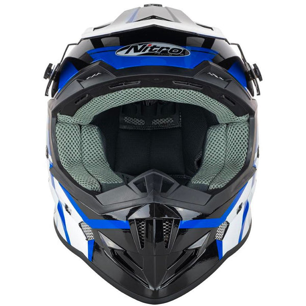 Nitro - MX700 Youth Black/Blue Helmet