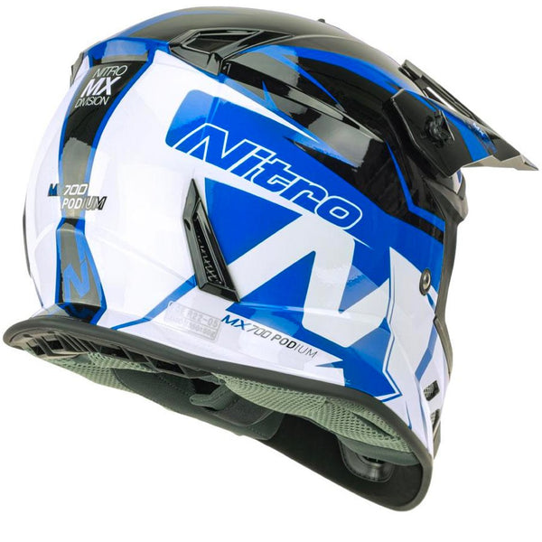 Nitro - MX700 Youth Black/Blue Helmet