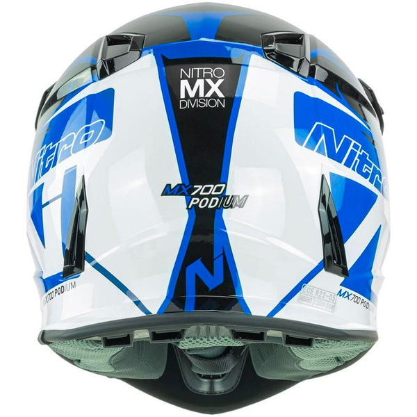 Nitro - MX700 Youth Black/Blue Helmet