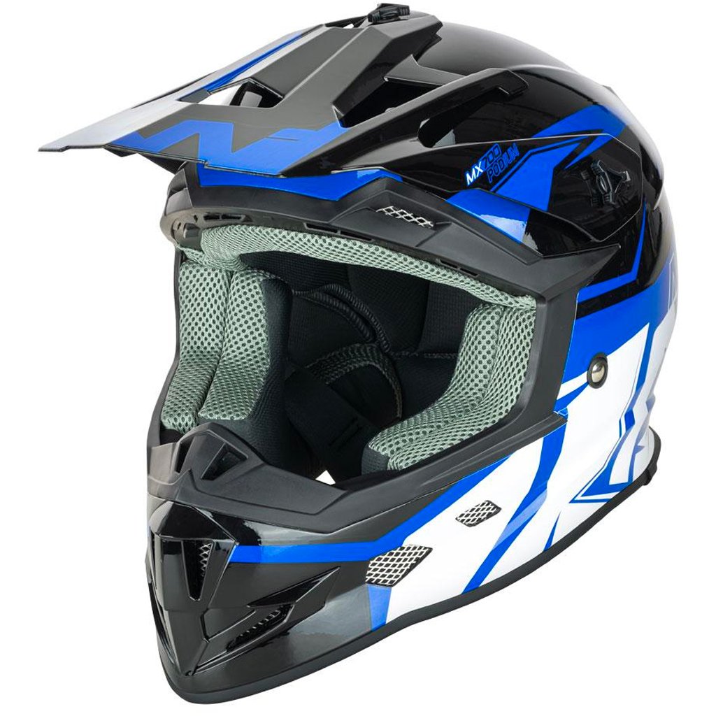 Nitro - MX700 Youth Black/Blue Helmet