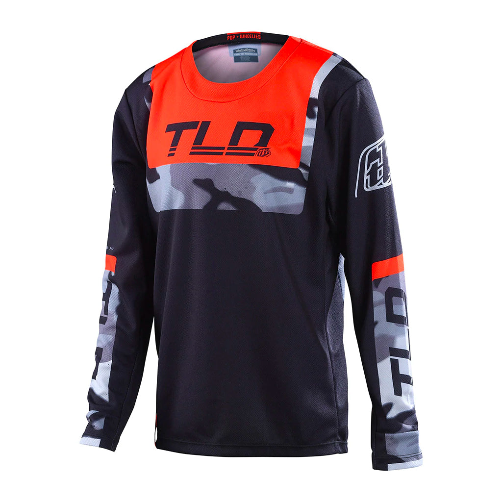 TLD - Youth GP Brazen Camo/Orange Jersey