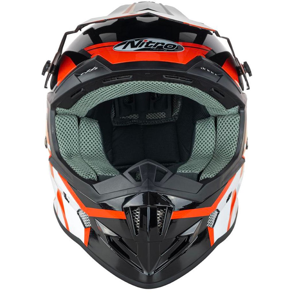 Nitro - MX700 Youth Black/Red Helmet