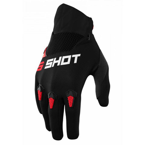 Shot - 2022 Youth Devo Versus Black/Red Gloves