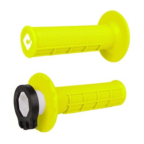 ODI - Half Waffle Yellow Lock On Grips